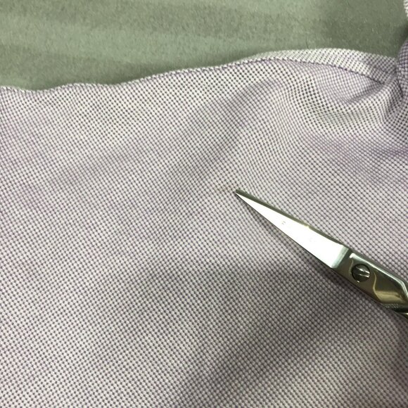 Ermenegildo Zegna Polo Shirt Mens XL Lavender Purple Cotton Pique Short Sleeve - Picture 9 of 9